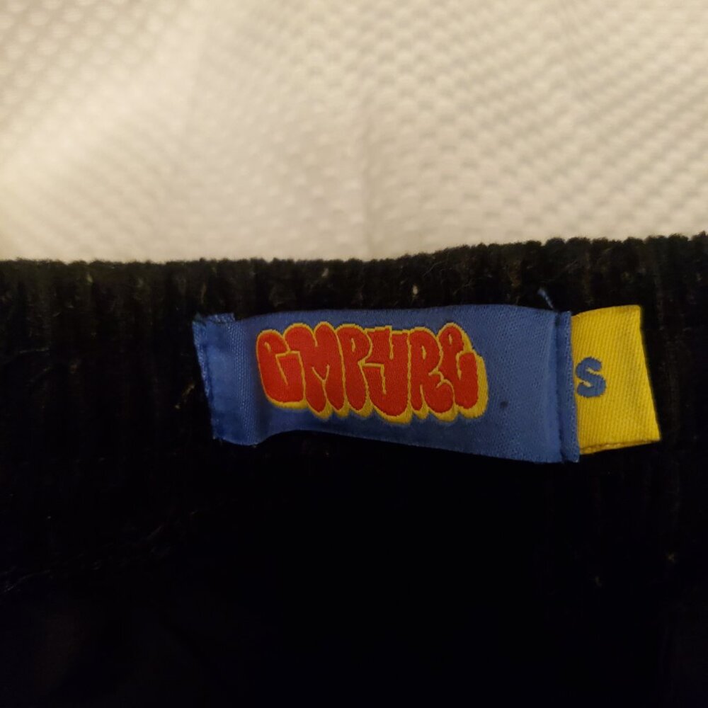 Empyre Black Corduroy Baggy Skate Pants Size Small